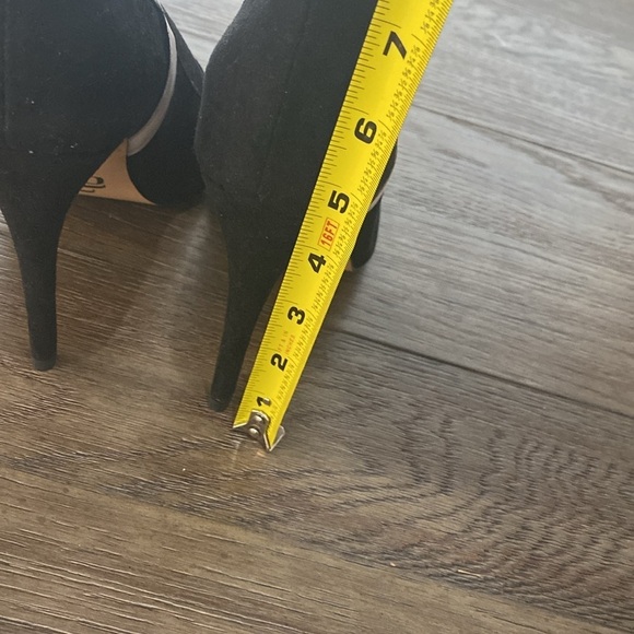 NWT BURJU Speechless Ankle Bootie Open Toe Stretch Ankle Boots | Black  11 - Picture 5 of 9